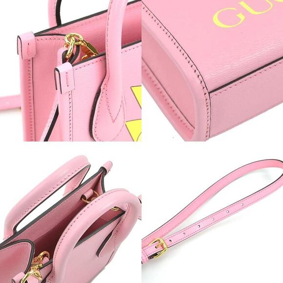 GUCCI Pink Leather Shoulder Bag - Picture 3 of 5